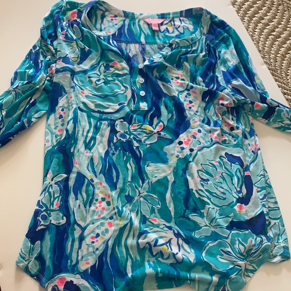 lilly pulitzer long sleeve top m